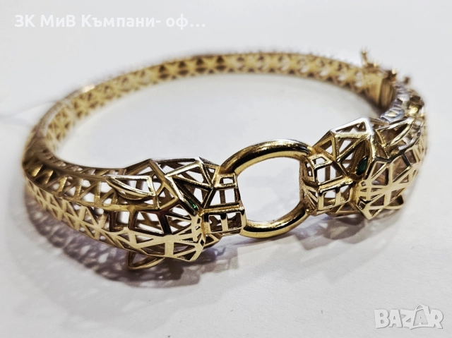 Златна гривна 12.8гр 06562-25/2, снимка 2 - Гривни - 52567861