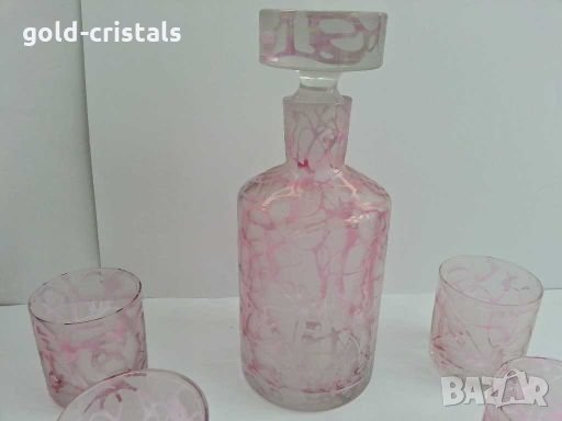 Гарафа с чаши, снимка 2 - Антикварни и старинни предмети - 28364643