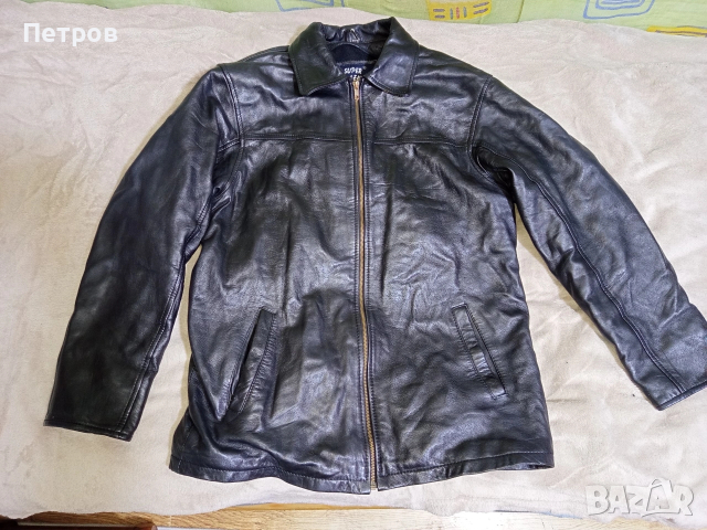 Кожено яке.(L), снимка 4 - Якета - 53514392