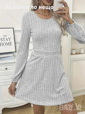 Дамска ежедневна памучна рокля - 2 налични цвята Код A146, снимка 2 - Рокли - 47553071