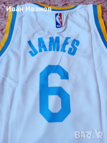 Чисто нов оригинален детски екип на Лос Анджелис Лейкърс-ЛеБрон Джеймс , снимка 2 - Баскетбол - 50663274