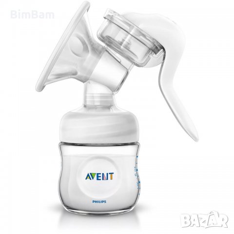 Ръчна помпа за изцеждане на кърма с шише Natural / PHILIPS AVENT, снимка 3 - Помпи за кърма - 38088072