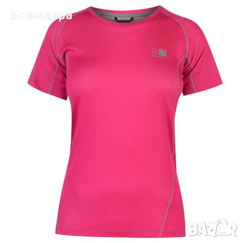 Свеж летен цветови нюанс –тениска за спорт в розово Karrimor,внос от Англия
