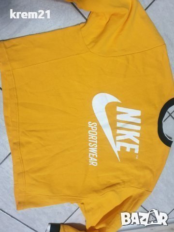 Nike Sportswear дамска жълта блуза овърсайз номер л м, снимка 9 - Блузи с дълъг ръкав и пуловери - 39571444