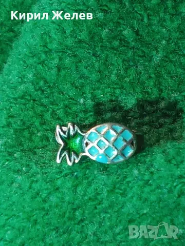 ФИГУРАЛНА ЕМАЙЛИРАНА СРЕБЪРНА ОБЕЦА АНАНАС СРЕБРО 925 ФИНА МАЙСТОРСКА АРТ ИЗРАБОТКА 48206, снимка 10 - Обеци - 49148803