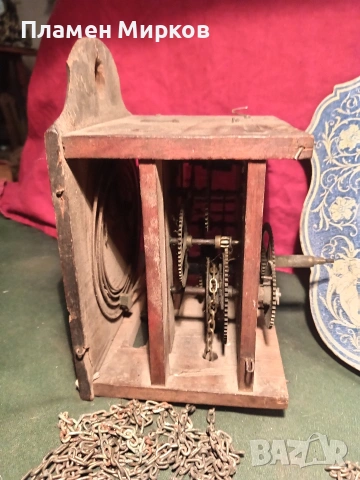 Много стар стенен часовник, снимка 4 - Антикварни и старинни предмети - 53193651