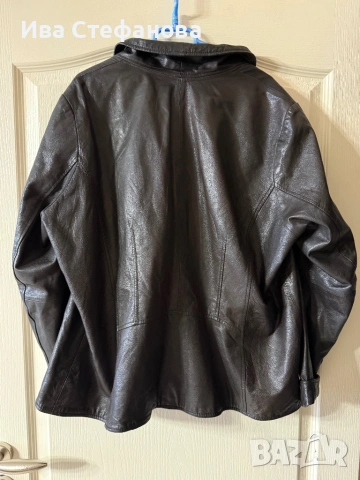 Кожено яке 100% естествена тъмно кафява кожа дамско кожено яке, снимка 7 - Якета - 49905497
