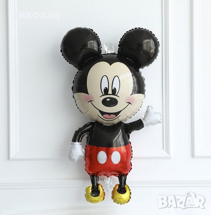 Цял ръст Мики Маус 112 см . фолиев балон mickey mouse