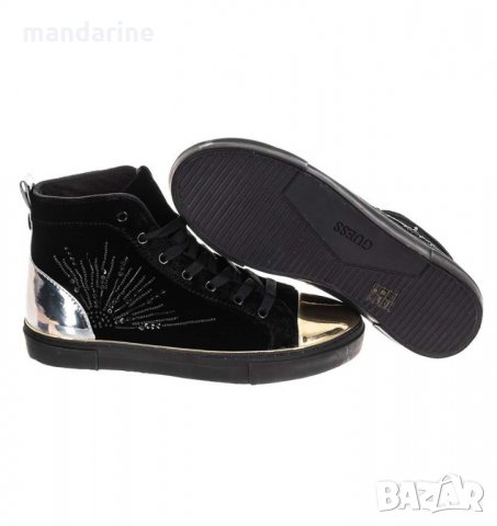 ПРОМО 🍊 GUESS № 36 🍊 Дамски кецове BLACK “GOLD&SILVER” нови, снимка 8 - Кецове - 35103526