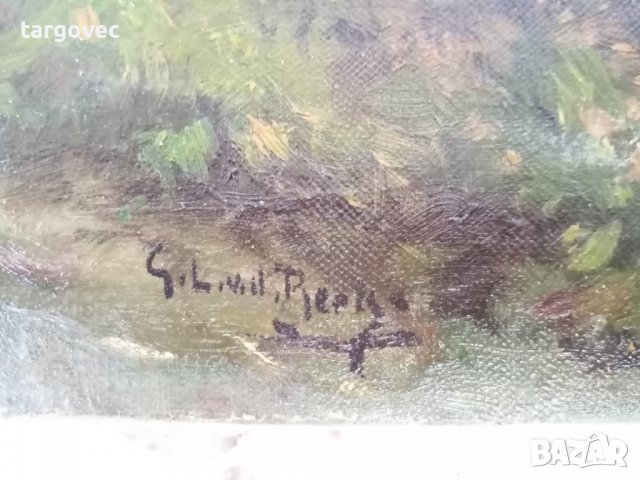 Масло върху платно западна Европа, снимка 3 - Антикварни и старинни предмети - 37133992