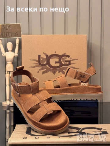 UGG Дамски Кафеви Сандали ЮДЖИДЖИ Код E724, снимка 2 - Сандали - 51227446