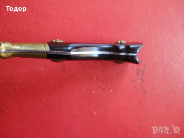 Страхотен нож каракулак с гравюри рог 6, снимка 5 - Ножове - 48352852