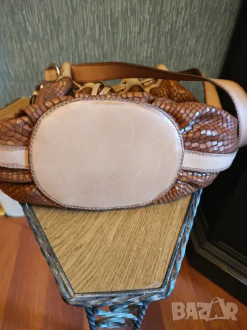 FOSSIL чанта естествена кожа, снимка 6 - Чанти - 47813244