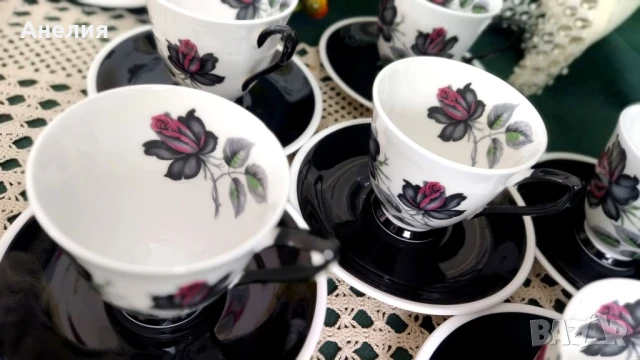 Royal Albert Черна роза, снимка 2 - Чаши - 50800222