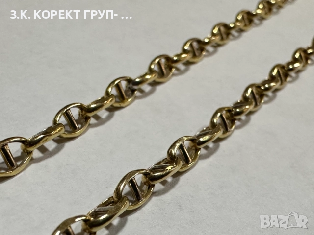 Златен синджир 14к, 3,37гр, снимка 8 - Колиета, медальони, синджири - 52741357