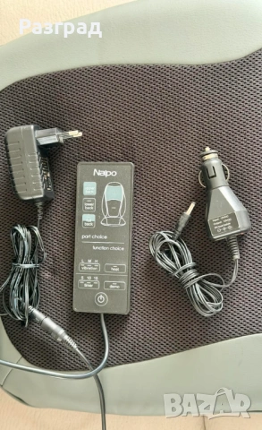 Масажор за гръб шиацу Naipo MGBK-2606H  12V и 220V, снимка 4 - Масажори - 45280516