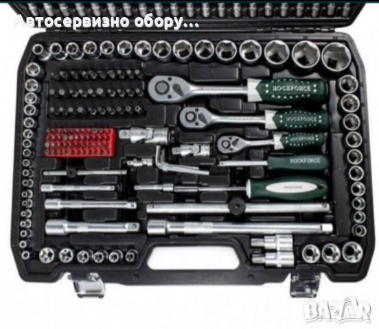 ROCK FORCE premium 216 части. 1/4 + 3/8 + 1/2 + звездогаечни ключове, снимка 4 - Куфари с инструменти - 37166970