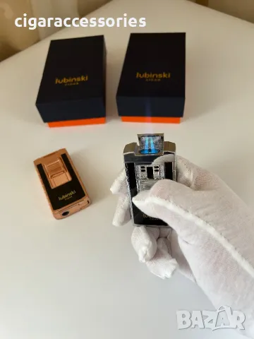 Запалка Lubinski с двоен пламък и вграден пънч, снимка 6 - Запалки - 49931359