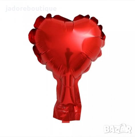 Мини фолиев балон сърце , снимка 2 - Други - 28248958