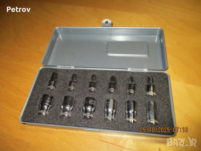 HEYCO 25-6 - MADE IN GERMANY - ORIGINAL HEYCO - 1/4" PROFI-Set ПРОФЕСИОНАЛЕН Комплект вложки 4-13 mm