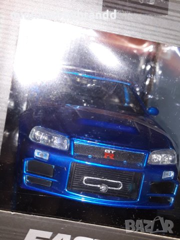 Nissan SKYLINE  GT-R BNR34 BRIAN'S  1.24  JADA FAST&FURIOUS  TOP  TOP   TOP  MODEL, снимка 17 - Колекции - 43676636