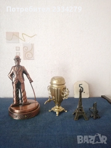 Стари статуетки, изработки от бронз и месинг, различни държави, различни години. , снимка 8 - Статуетки - 53435312