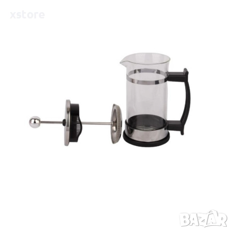 Френска стъклена преса за кафе и чай, снимка 4 - Други стоки за дома - 52712771