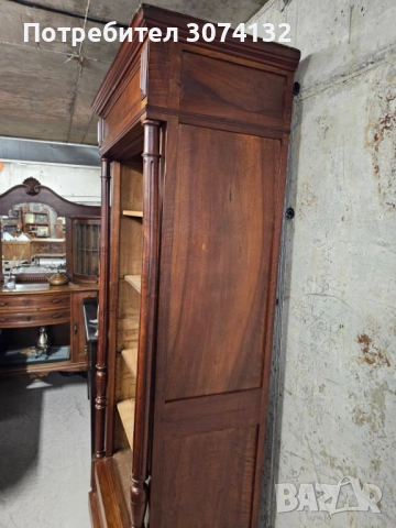 Ретро шкаф/библиотека с регуриране на рафтовете, снимка 3 - Секции и витрини - 53432262