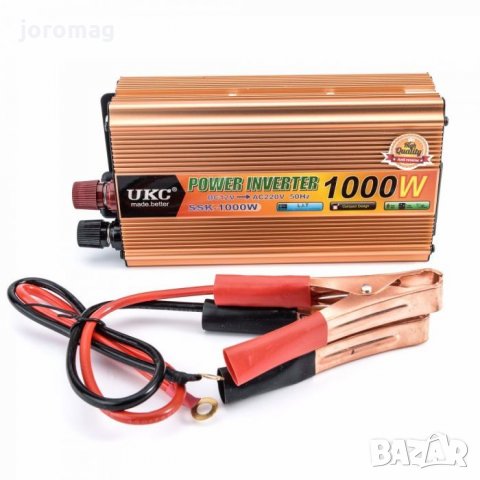 Инвертор за камион UKC 24V - 220V 1000W, снимка 1 - Друга електроника - 26543713