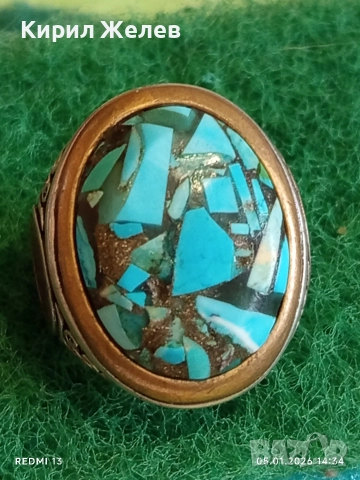 Еврейски сребърен скъпоценен пръстен ювелирна изработка 26220