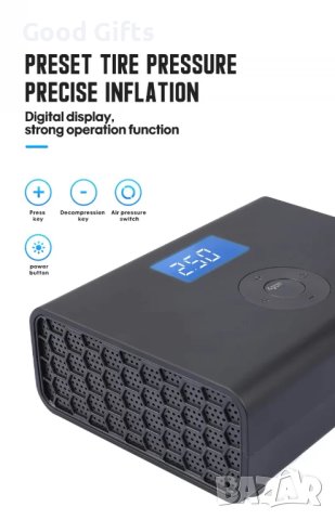Въздушен компресор 150PSI Помпа за гуми с Интелигентен цифров дисплей 12V, снимка 3 - Аксесоари и консумативи - 43015688