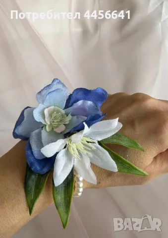 Сватбени бутониери, гривни за шаферки, закичванки, снимка 1