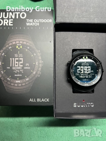SUUNTO Core All Black Sports Watch, класически часовник за приключения на открито с алтиметър, снимка 5 - Водоустойчиви - 52407888