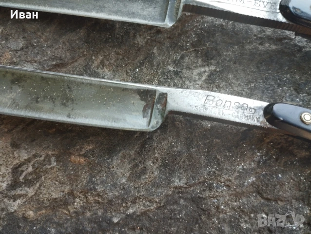 бръснач 78 Adam-Eva / Бръснач Bonsa Solingen , снимка 3 - Антикварни и старинни предмети - 50536797