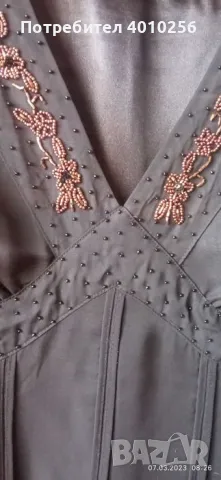 НОВА КОПРИНЕНА ЧЕРНА БАЛНА РОКЛЯ ДО КОЛЕНЕТЕ р. М, снимка 7 - Рокли - 49004528