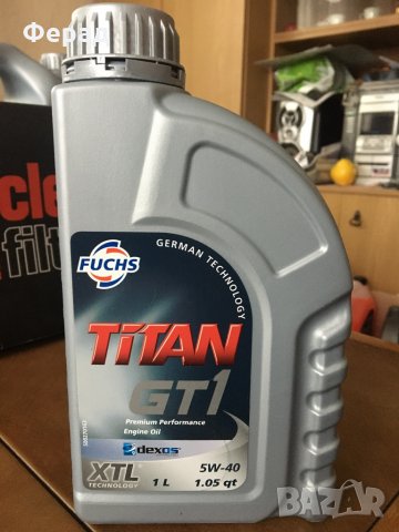 Fuchs Titan GT1 SAE 5w40 XTL Синтетично масло 4 Литра, снимка 5 - Аксесоари и консумативи - 31197395