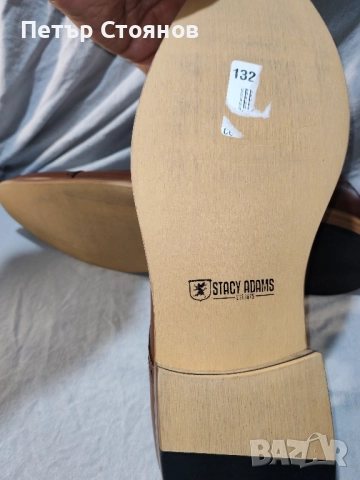 Мъжки официални обувки от естествена кожа Stacy Adams №48, снимка 9 - Официални обувки - 52522769