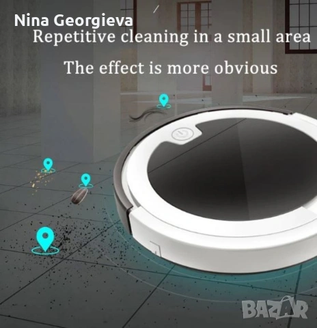 Прахосмукачка робот за сухо и мокро почистване с дистанционно управление - ROBOT7, снимка 8 - Прахосмукачки - 53562245