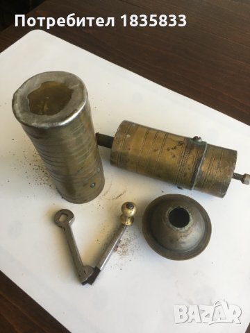 Антикварна месингова мелничка , снимка 3 - Антикварни и старинни предмети - 32692473