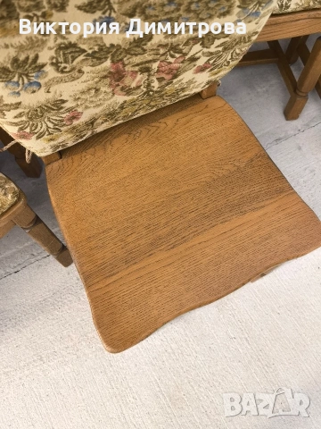 Комплект трапезария: маса и 6 стола , снимка 10 - Маси - 53585013