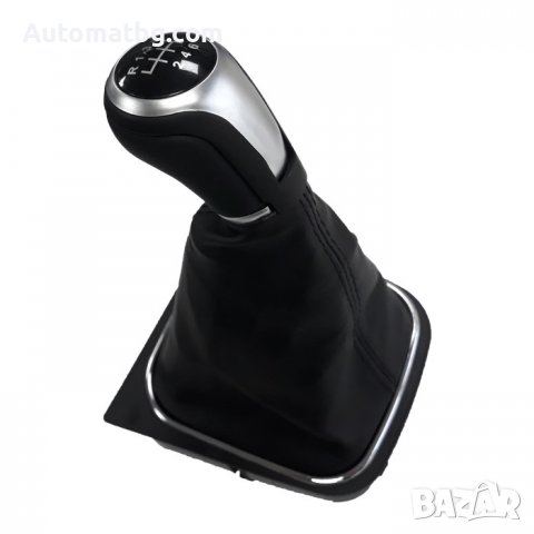 Топка с маншон за скоростен лост Automat, За VW GOLF V, VI 03 - 12, 6 скорости, Черен, снимка 2 - Аксесоари и консумативи - 37939201