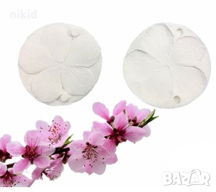 цвете цвят праскова силиконов молд вейнър вайнър украса декор фондан