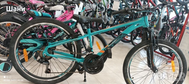 Велосипед 24 цола Whizzy . Тюркоаз., снимка 2 - Велосипеди - 50989404