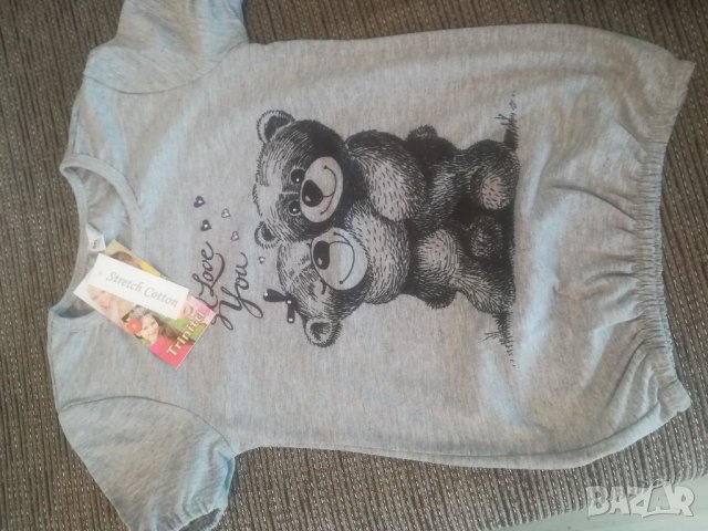 блуза с мече 5-8 г , снимка 2 - Детски тениски и потници - 24447761