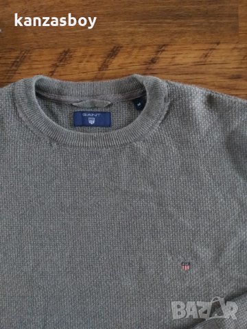 gant grey jumper - страхотен мъжки пуловер КАТО НОВ, снимка 4 - Пуловери - 34982717
