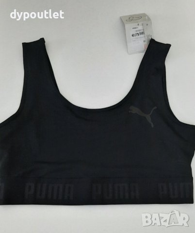 Puma Active Crop Top- Дамско спортно бюстие, черно, размери М и XL.                  , снимка 4 - Корсети, бюстиета, топове - 39617819