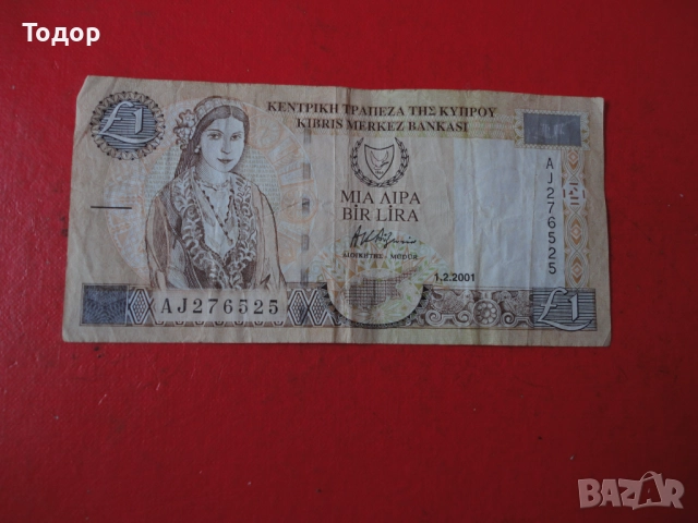 1 Паунд 2001 Кипър 5, снимка 2 - Нумизматика и бонистика - 52833263