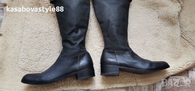 Високи Ботуши Естествена кожа 39н., снимка 9 - Дамски ботуши - 43316448