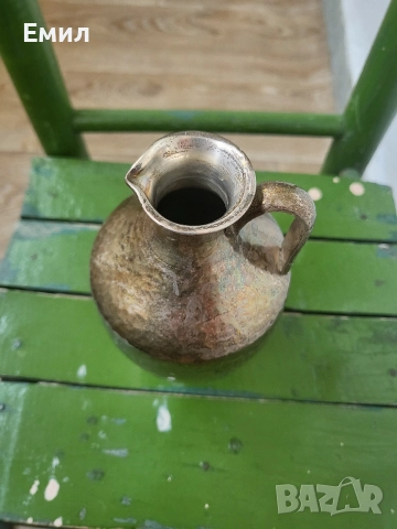 Антикварна сребърна каничка, снимка 3 - Колекции - 52623885