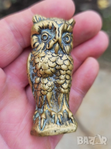 Малък Бронзов Бухал , снимка 2 - Декорация за дома - 52353069